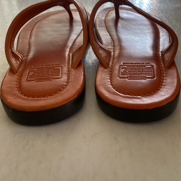 COACH Men’s  Leather Flip Flops Size 10M main image 7